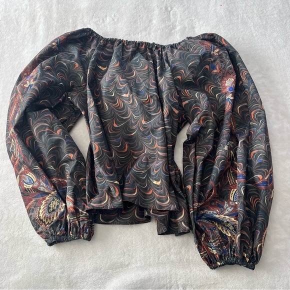 ULLA JOHNSON Lavinia Blouse in Obsidian - Picture 4 of 10